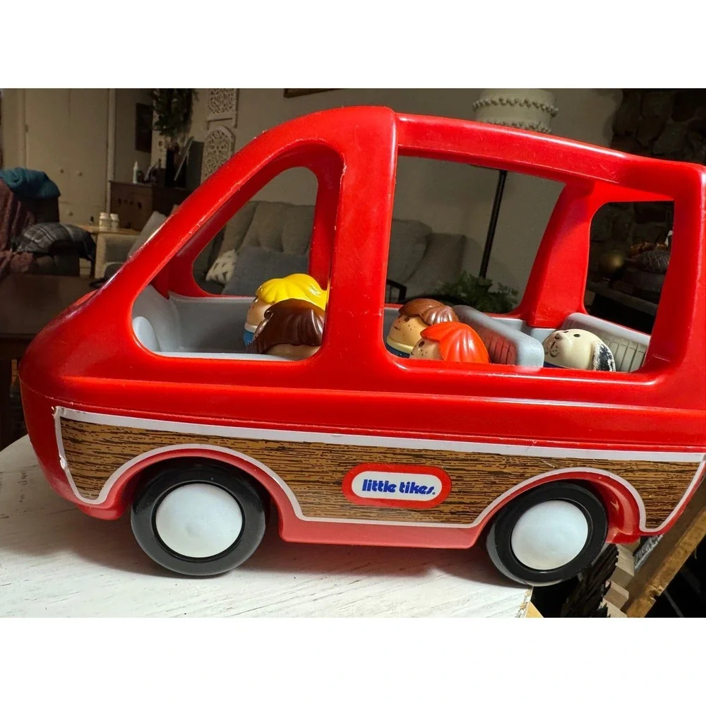 Little Tikes 6 Pc Mini Van Family Set Vacation Vintage